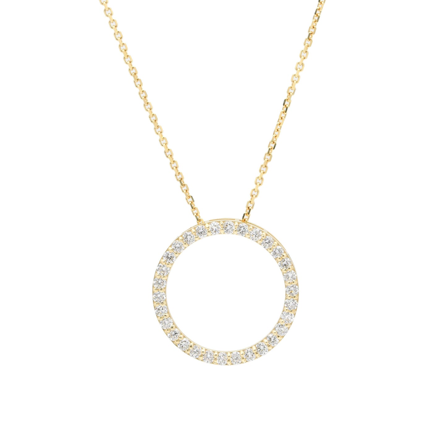 Collier ROMY - Collier rond en or 14 carats et diamants - Bijouterie Viko