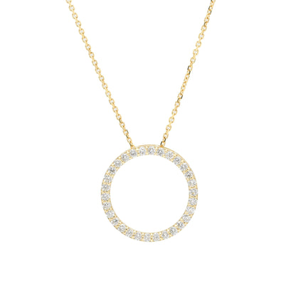 Collier ROMY - Collier rond en or 14 carats et diamants - Bijouterie Viko