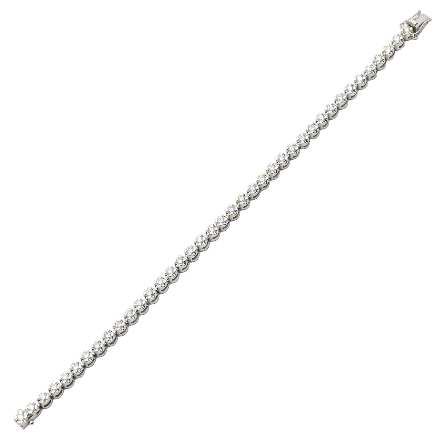 Bracelet Tennis 2,75 ct de diamants et or 14 carats - Bijouterie Viko