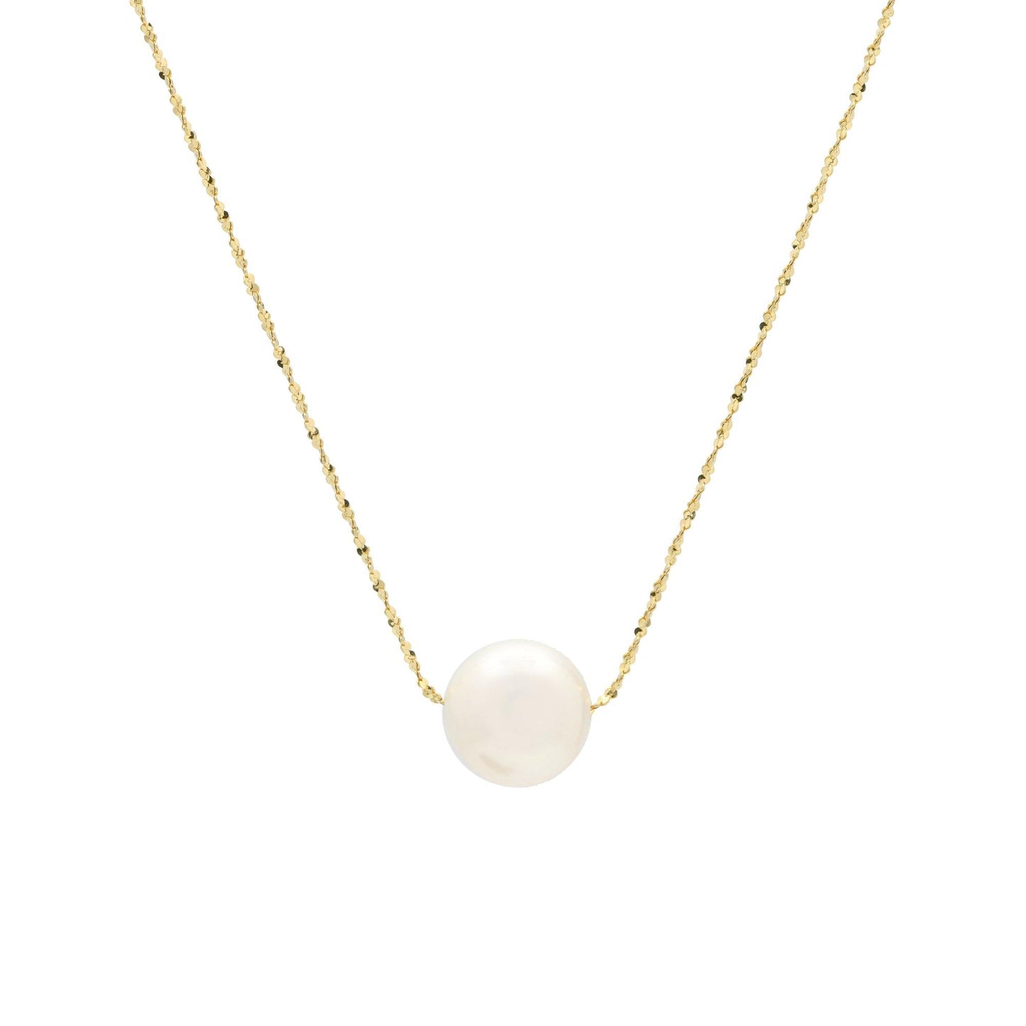 PERLA | Collier en or 14 k et perle naturelle - Bijouterie Viko