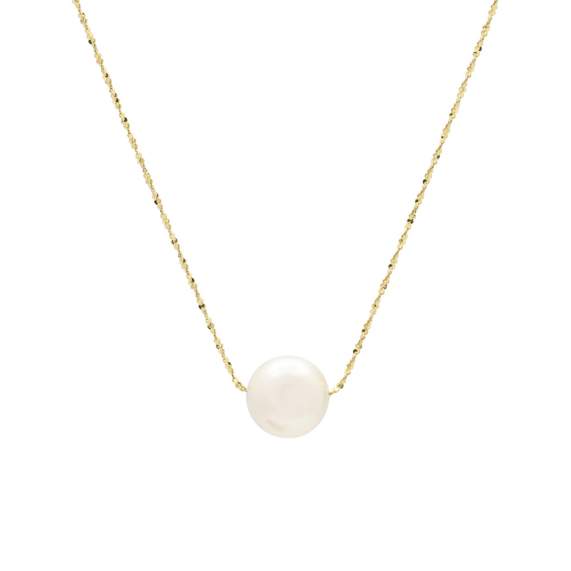 PERLA | Collier en or 14 k et perle naturelle - Bijouterie Viko