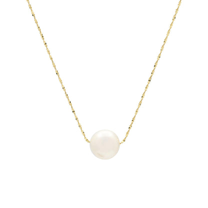 PERLA | Collier en or 14 k et perle naturelle - Bijouterie Viko