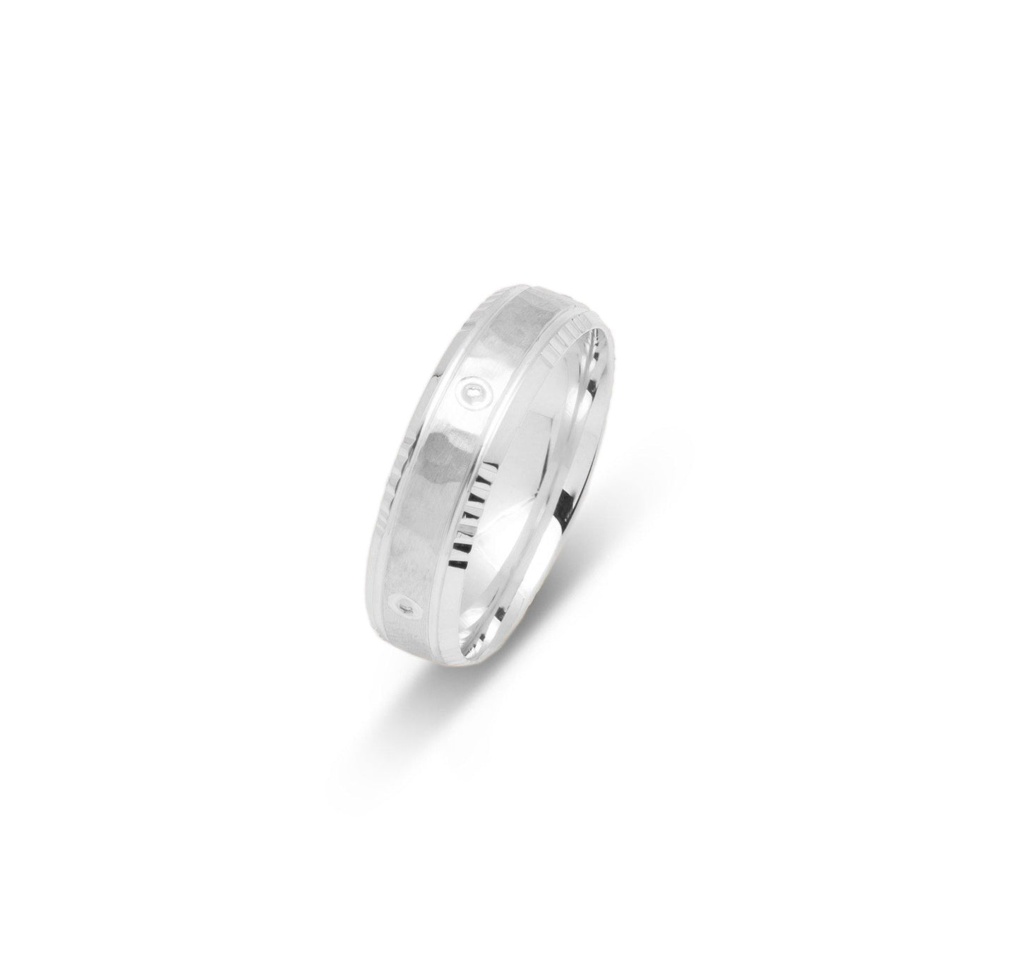 VK-3026 | Anneau de mariage pour hommes et femmes | Multilignes & cercles - Bijouterie Viko