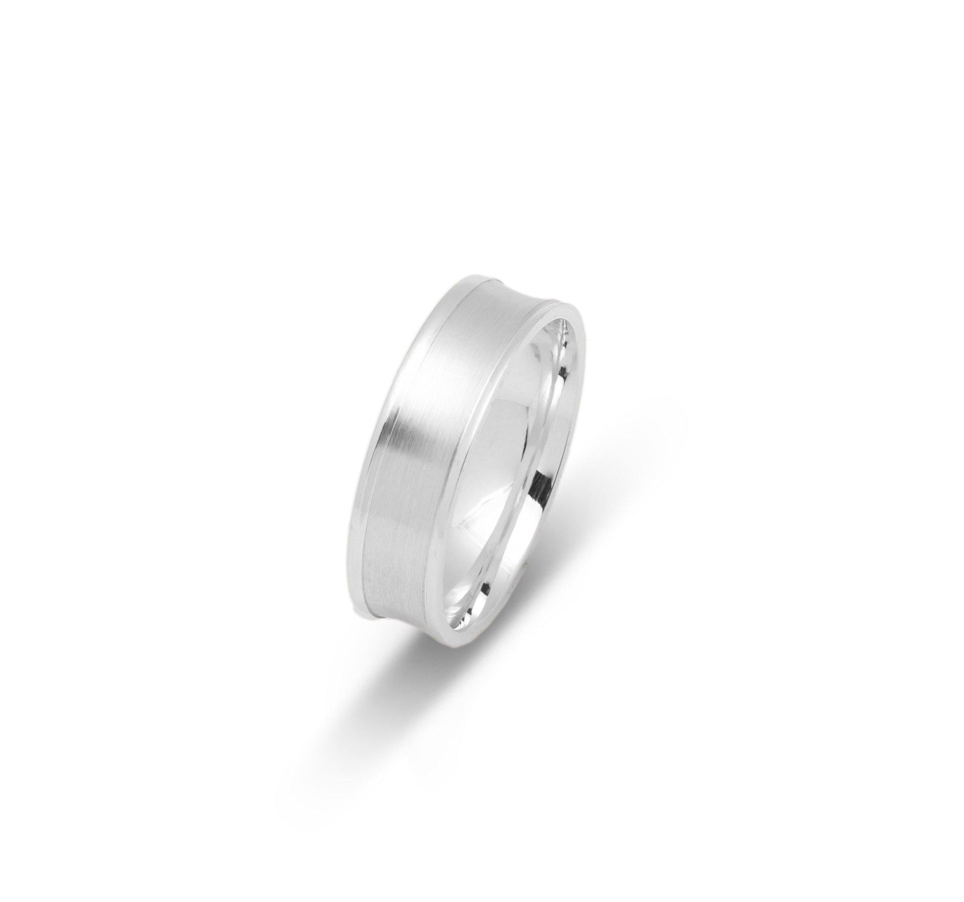 VK-3048 | Anneau de mariage pour hommes et femmes | Concave - Bijouterie Viko